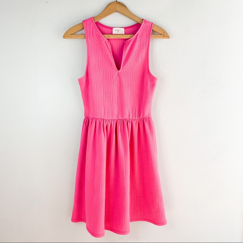 Everly Women’s Pink Fit & Flare Mini Dress Sz S